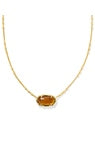 Elisa Bamboo Pendant Necklace-Amber Illusion