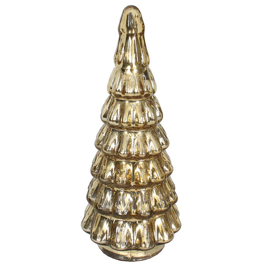 Christmas Tree Forest 5" x 12" H - Mercury Gold