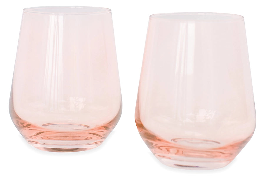 Stemless Wine - Blush Pink Set of 2