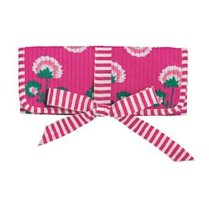 Block Print Jewelry Roll Pink