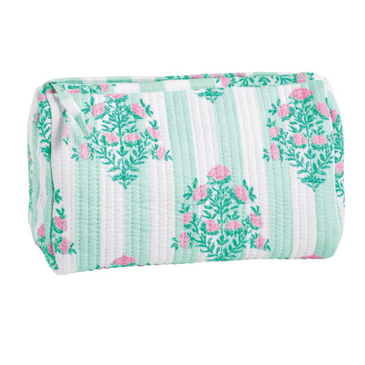 Dahlia Block Print Case Green