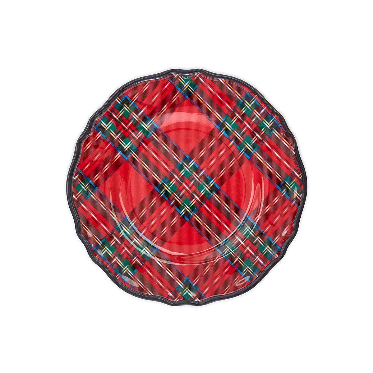 Tartan Melamine Salad Plate