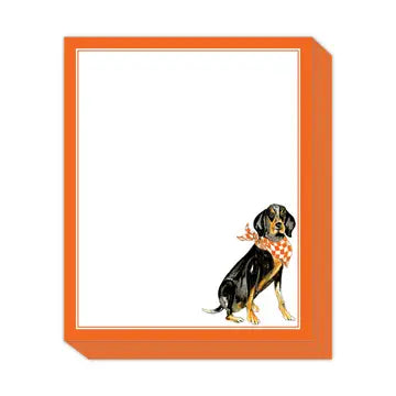 Short Stack Pad - Coonhound with Orange and White