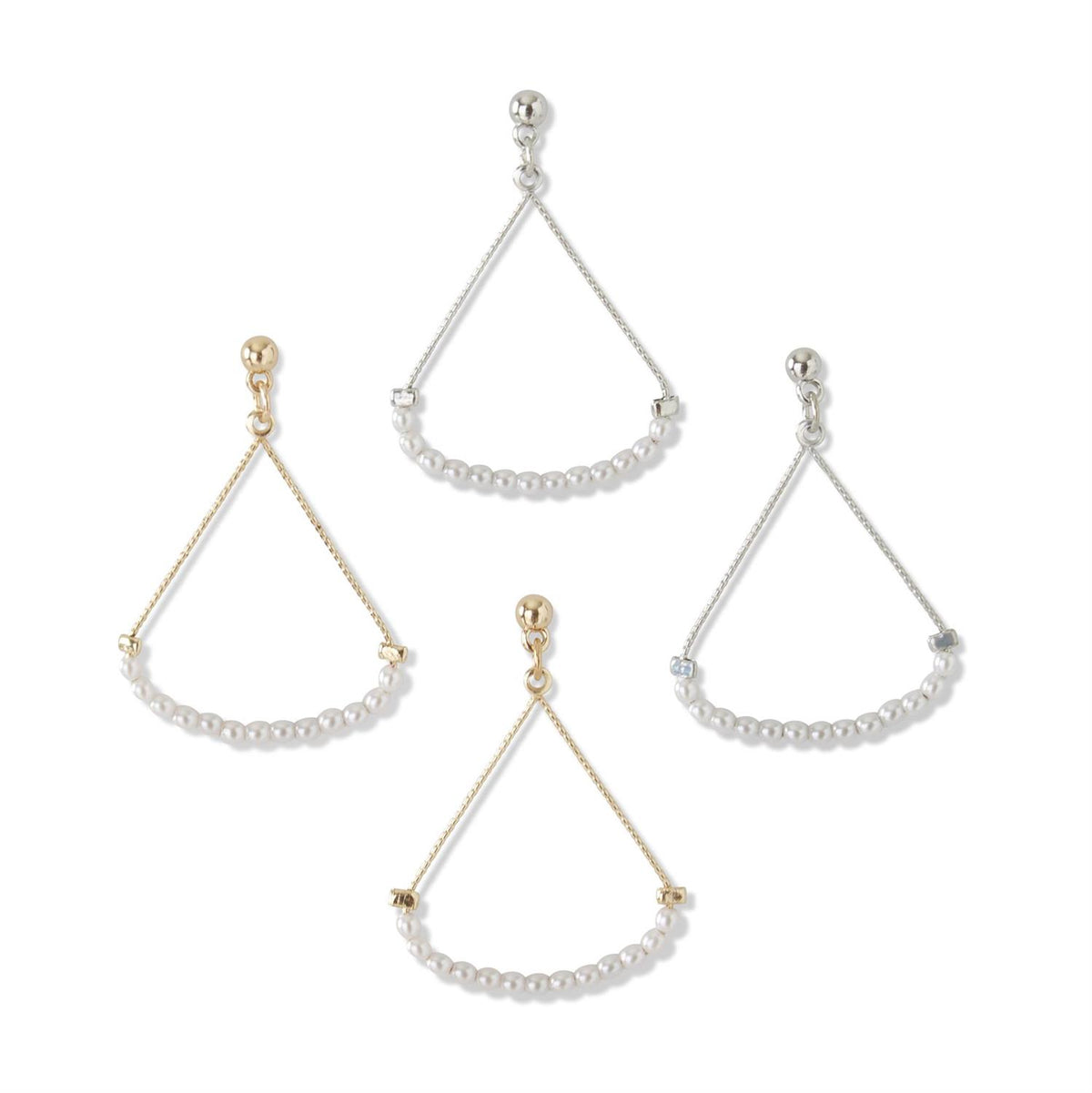 Assorted Teardrop Pearl Earrings