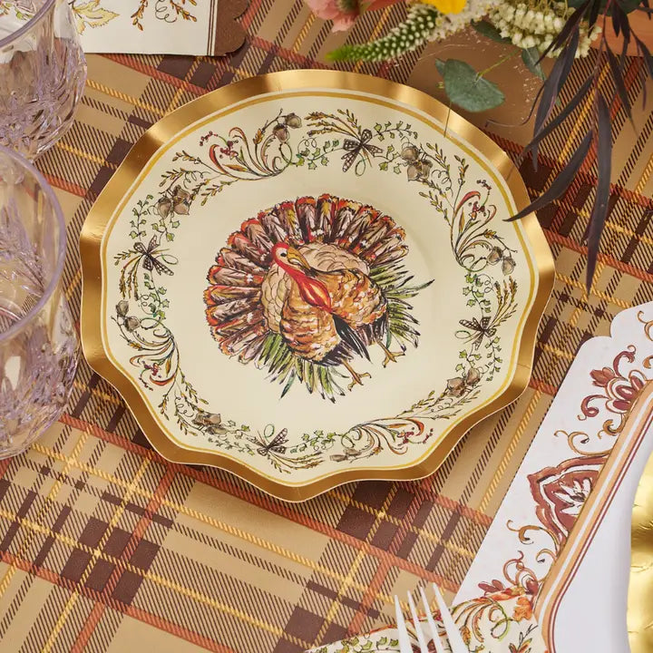 Turkey & Gourds Appetizer/Dessert Bowls/8pk