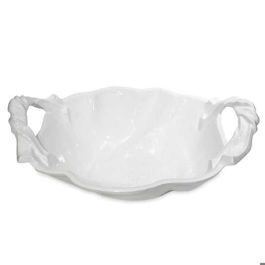 VIDA Sasha Round Large Bowl with Handles (White) 3275