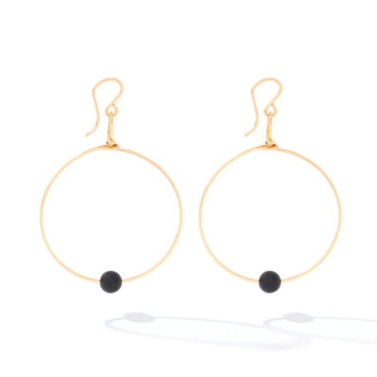 Breathe Earrings - Black Onyx