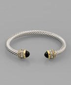 Black Cable Bracelet