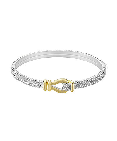 Two Tone Cable Loop Bracelet