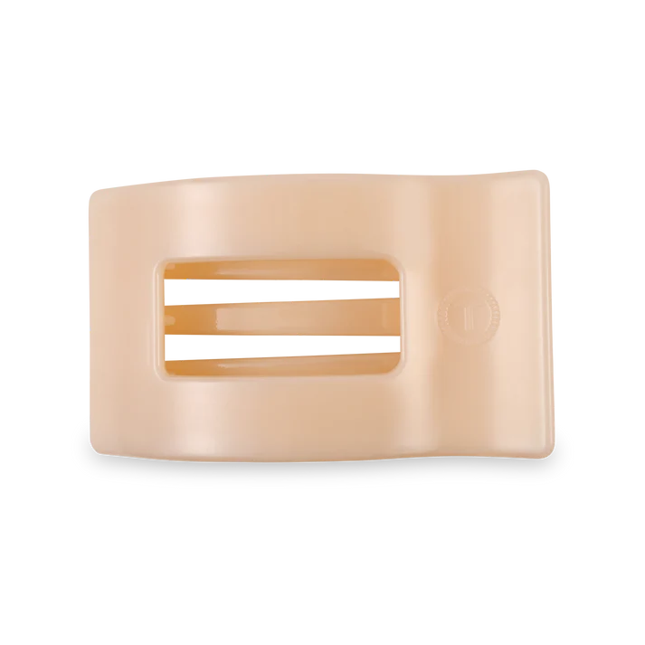 Rectangular Flat Hair Clip - Almond Beige