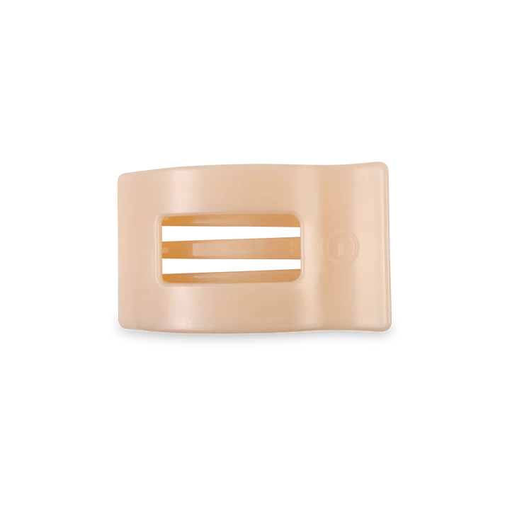 Rectangular Flat Hair Clip - Almond Beige