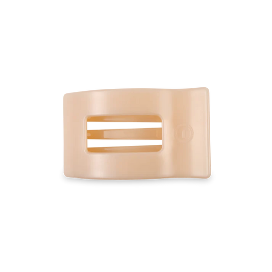 Rectangular Flat Hair Clip - Almond Beige