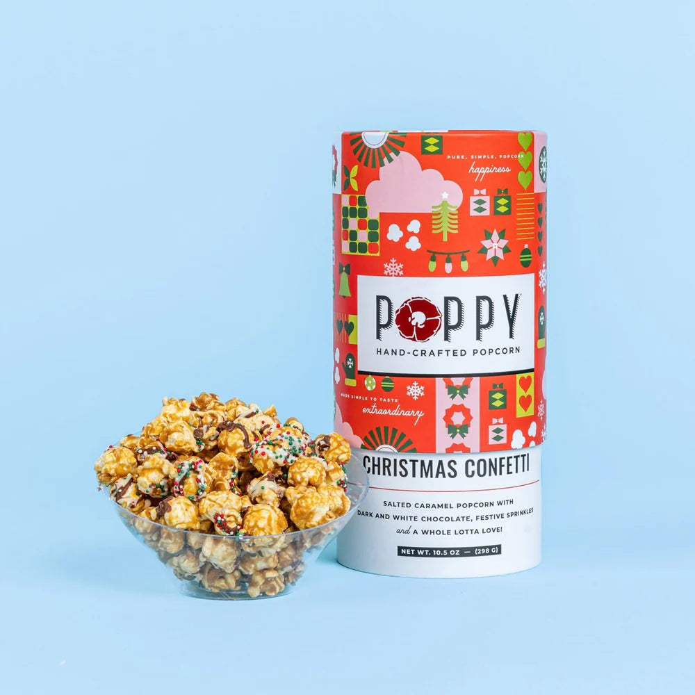 Christmas Confetti Popcorn Cylinder
