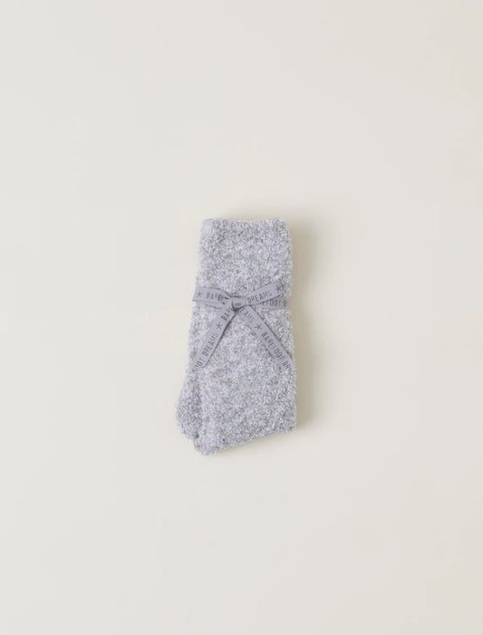 BU614 CC Heathered Women's Socks-Oyster/WH