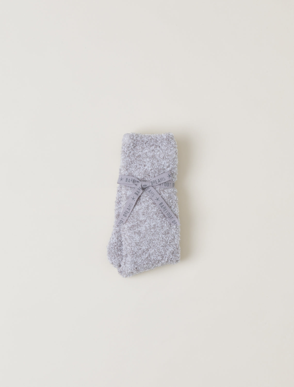 CozyChic Heathered Socks -oyster/white