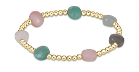 Admire Gold 3mm Bead Bracelet -Hot Mess