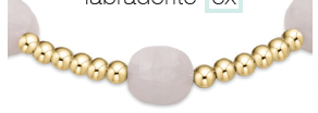 Admire Gold 3mm Bead Bracelet - Moonstone