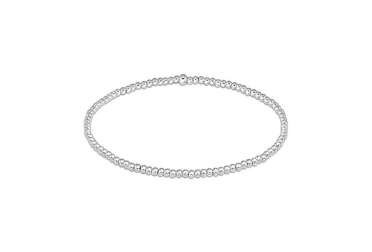 Classic Sterling 2mm Bead Bracelet
