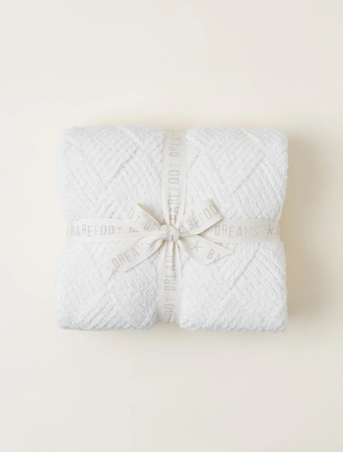 CozyChic Diamond Weave Blanket Cream