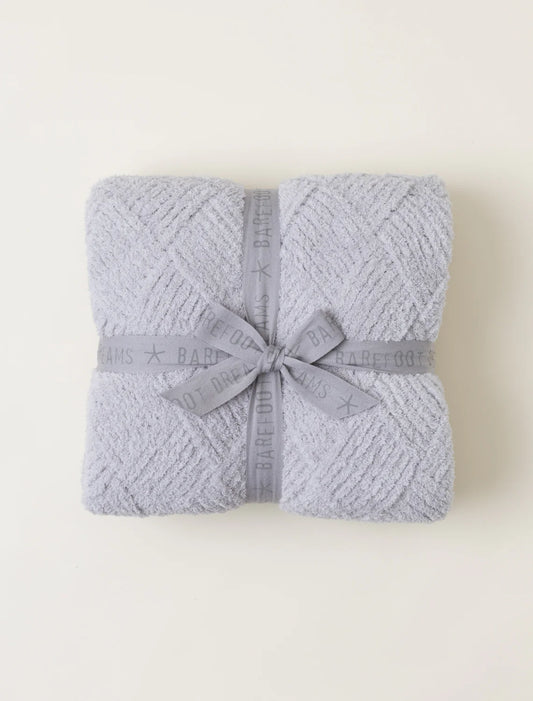 CozyChic Diamond Weave Blanket Oyster