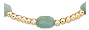 Extends - Admire Gold 3mm Bead Bracelet - Amazonite