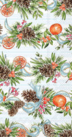 Pinecones and Ribbons Guest Towel