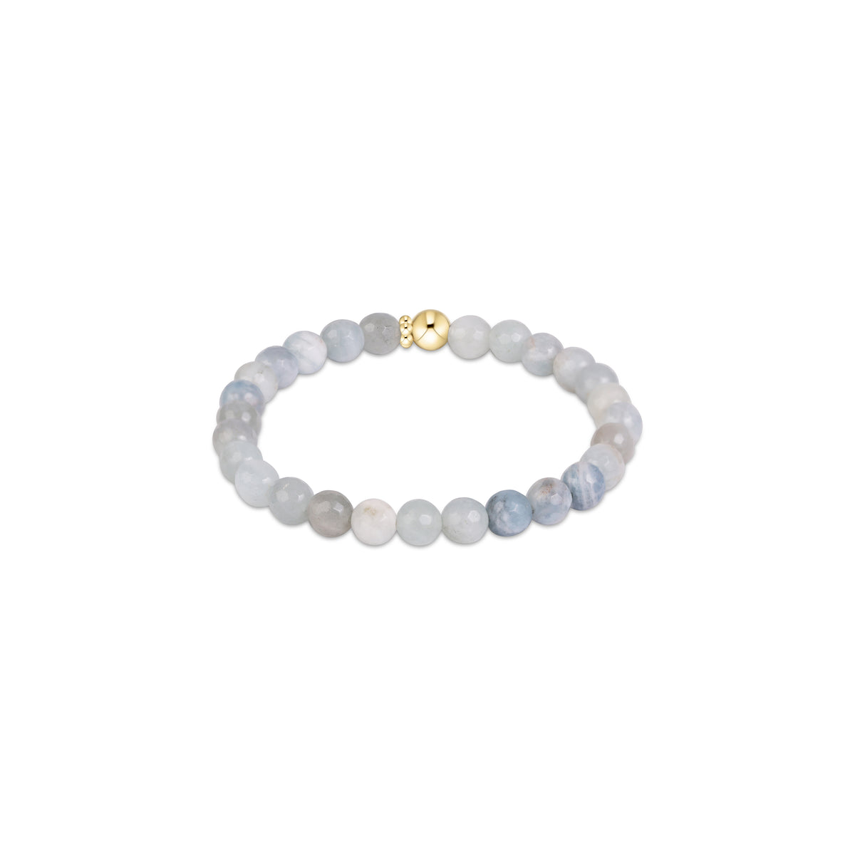 Classic Gemstone 6mm Bracelet - Aquamarine