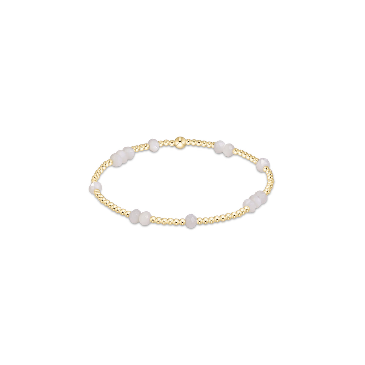 Hope Unwritten Gemstone 4mm Bracelet - Mother Of Pearl