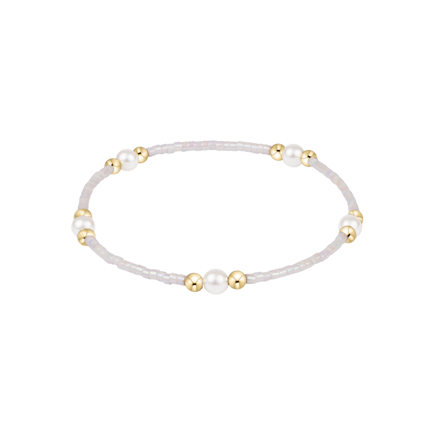 Hope Purpose Pearl Bracelet - Silky White