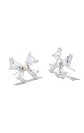 Blair Bow Stud Earring RHOD CZ