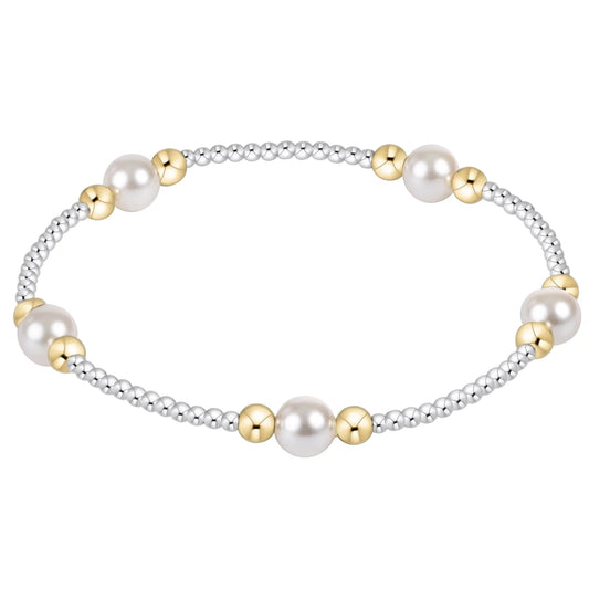 Purpose Pearl 6mm Bead Bracelet - Mixed Metal