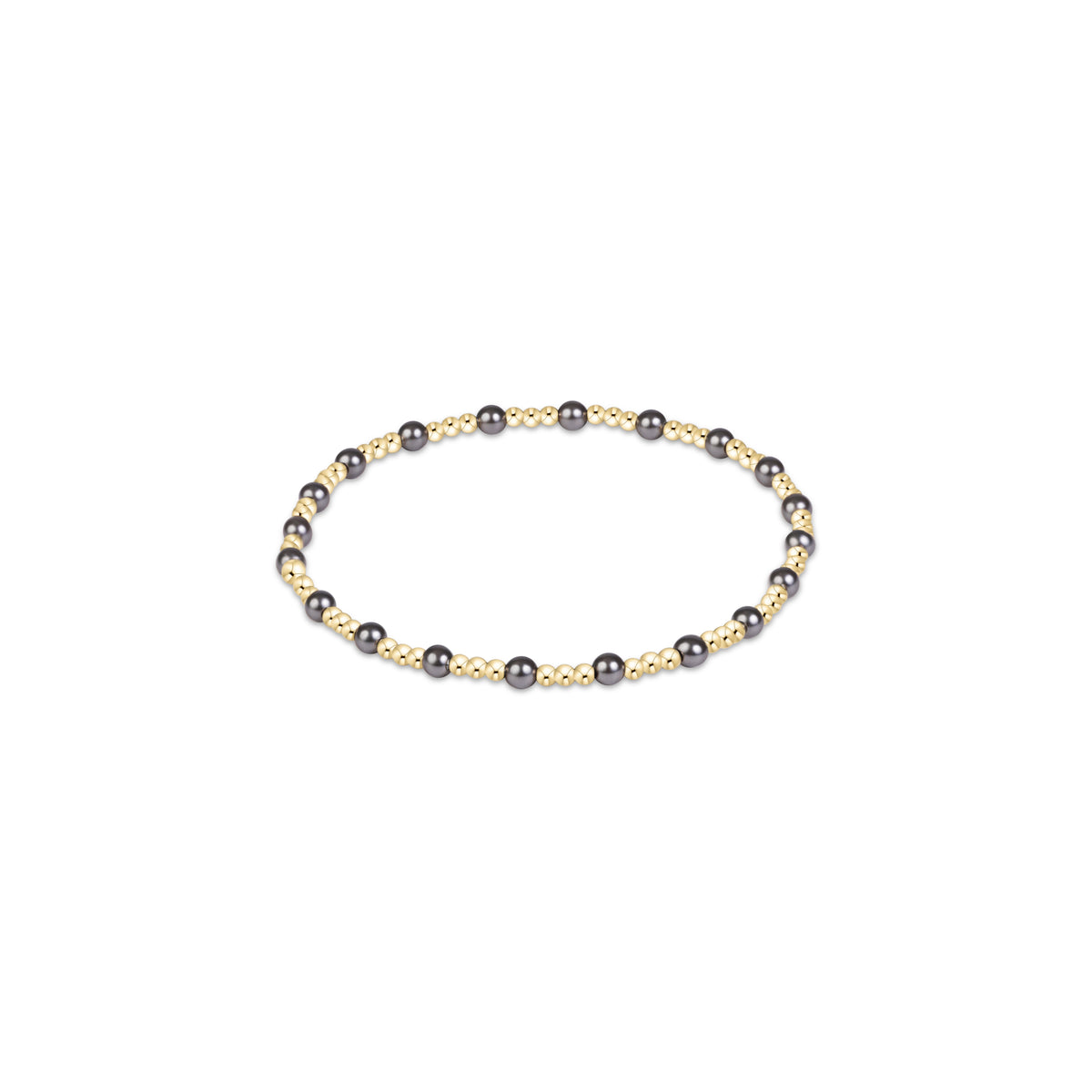 Sincerity Pearl Dark Grey 3mm Bracelet