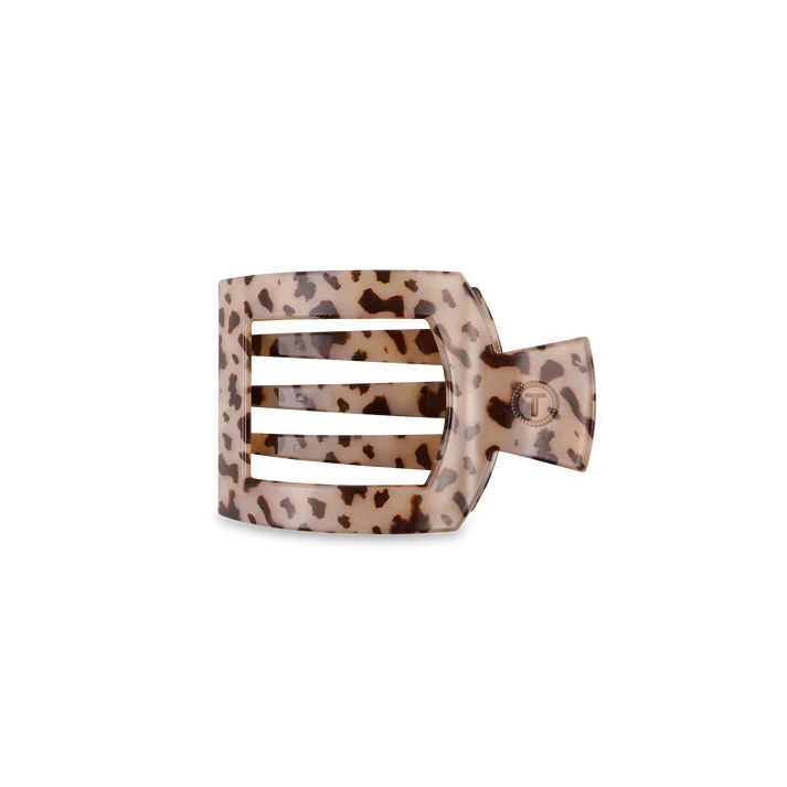Square Flat Hair Clip - Blonde Tortoise