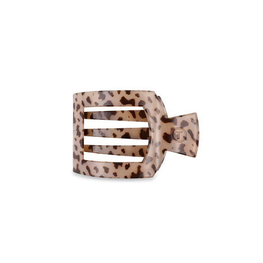 Square Flat Hair Clip - Blonde Tortoise