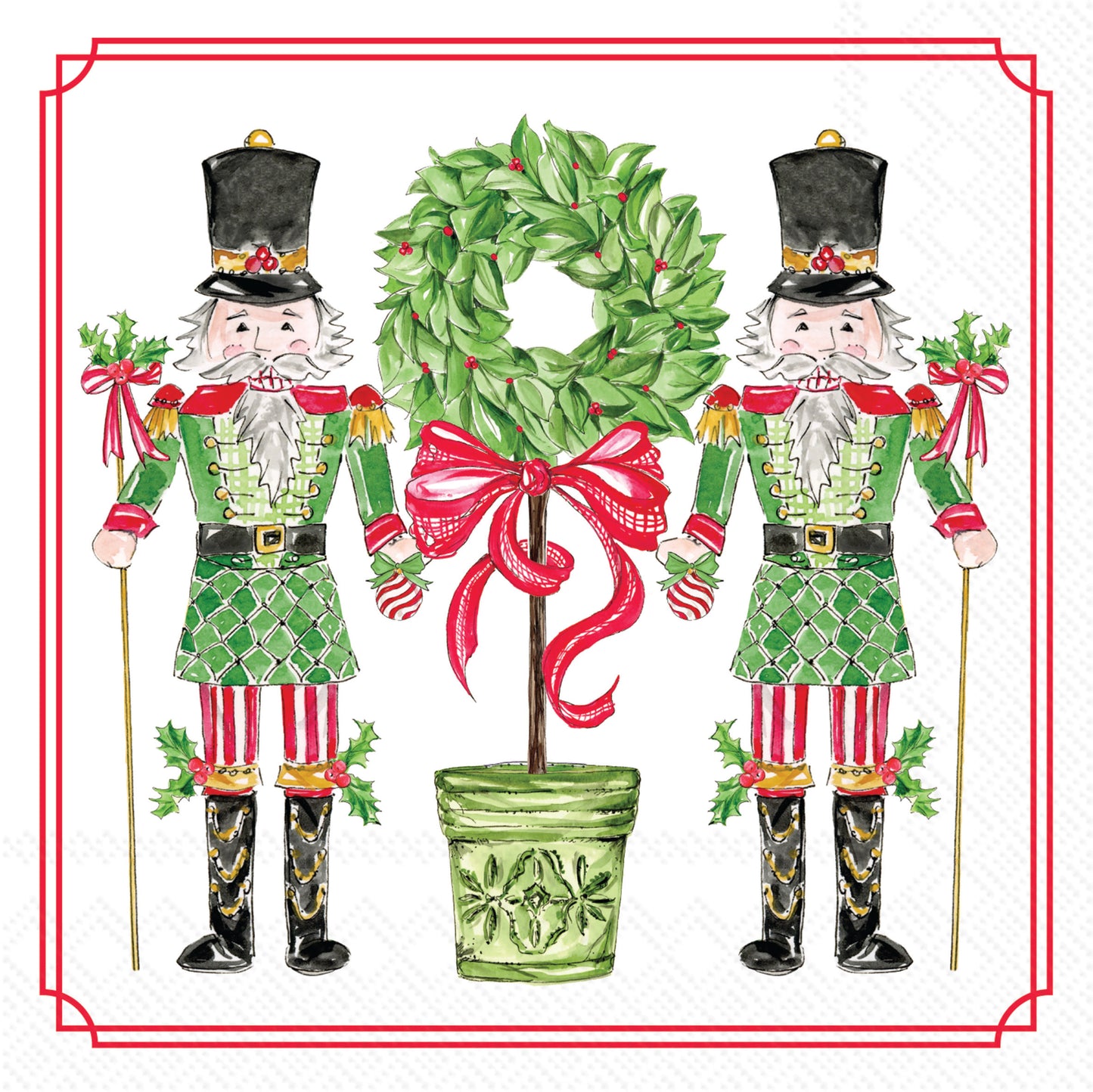 Traditional Tidings Cocktail Napkin