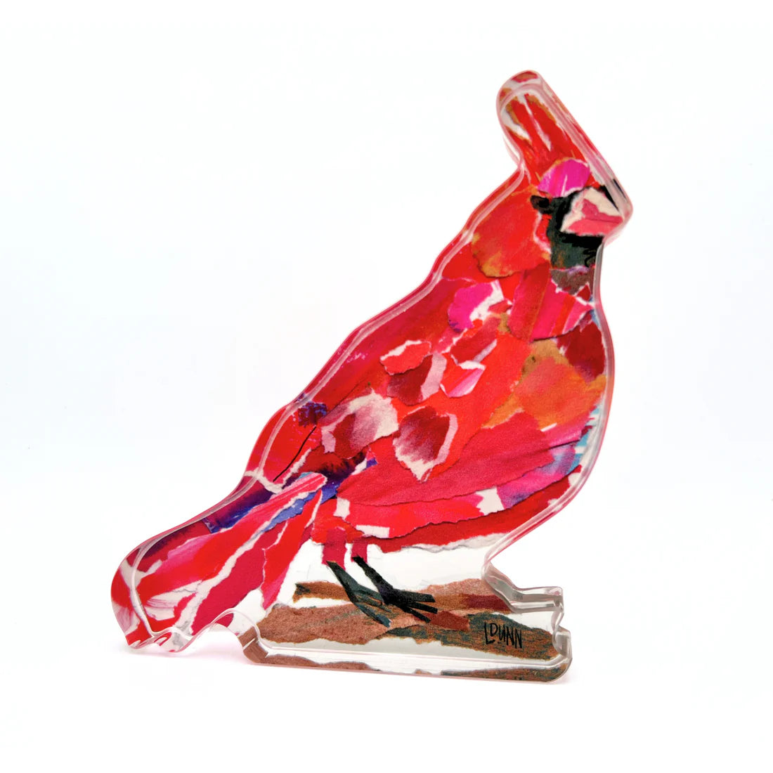 Visting Cardinal Acrylic Block