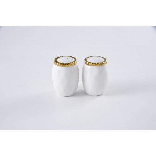 Golden Salerno Salt & Pepper Shakers