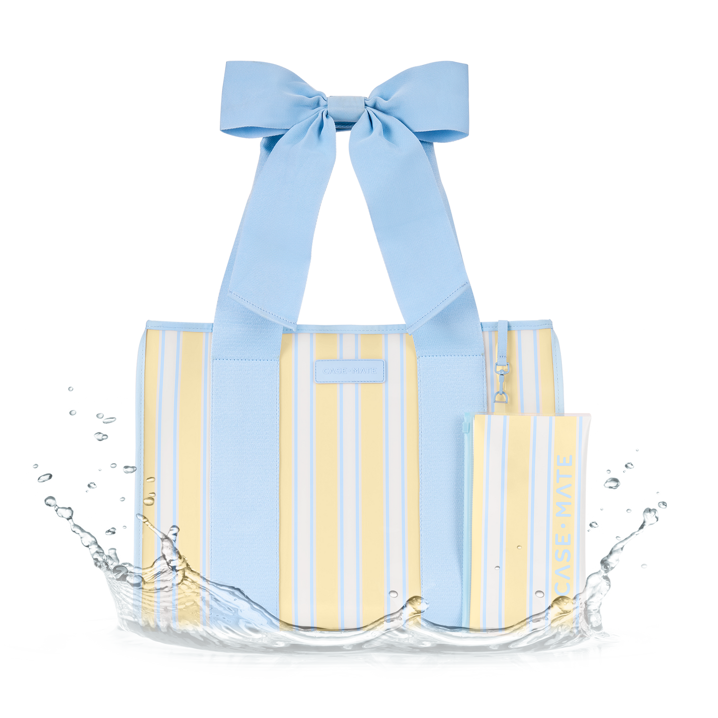 Jelly Bow Tote w/ Phone Pouch - Cabana Stripe