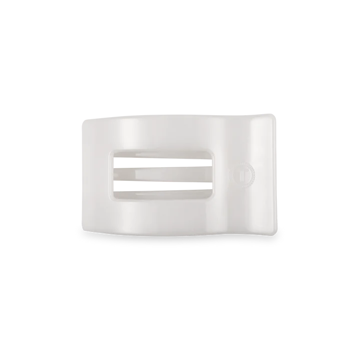 Rectangular Flat Hair Clip - Coconut White