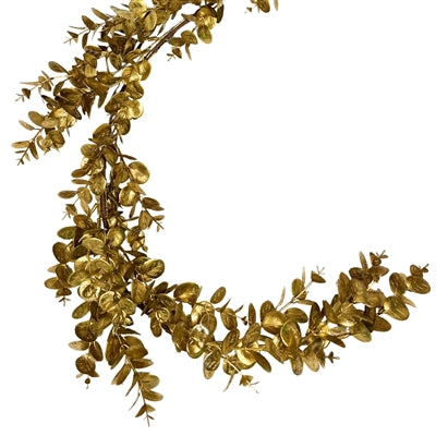 Metallic Gold Eucalyptus Garland 52''