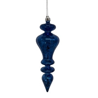 Mercury Finish Plastic Finial- 7.5'' - Navy Blue - 2 assorted