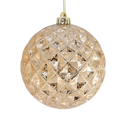 Mercury Finish Diamond Orn. 6'' - Champagne