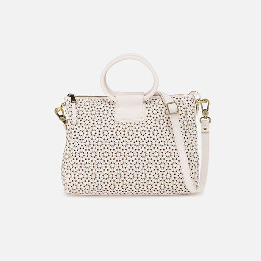 Sheila Medium Satchel - Ecru