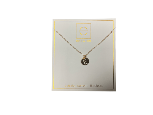 "16" Gold Necklace Respect Small Disc - E