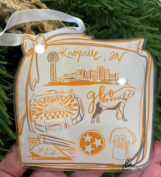 College Towns Acrylic Ornaments - Knoxville