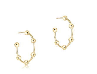 Beaded Simplicity 1" Hoop-4mm