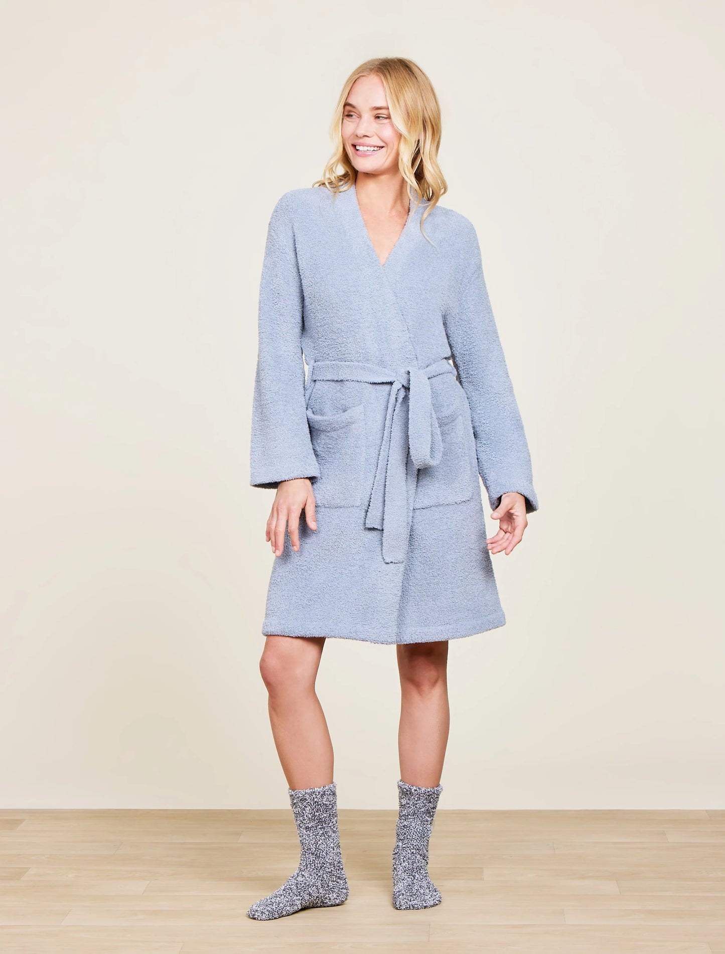 CozyChic Solid Robe - Moonbeam