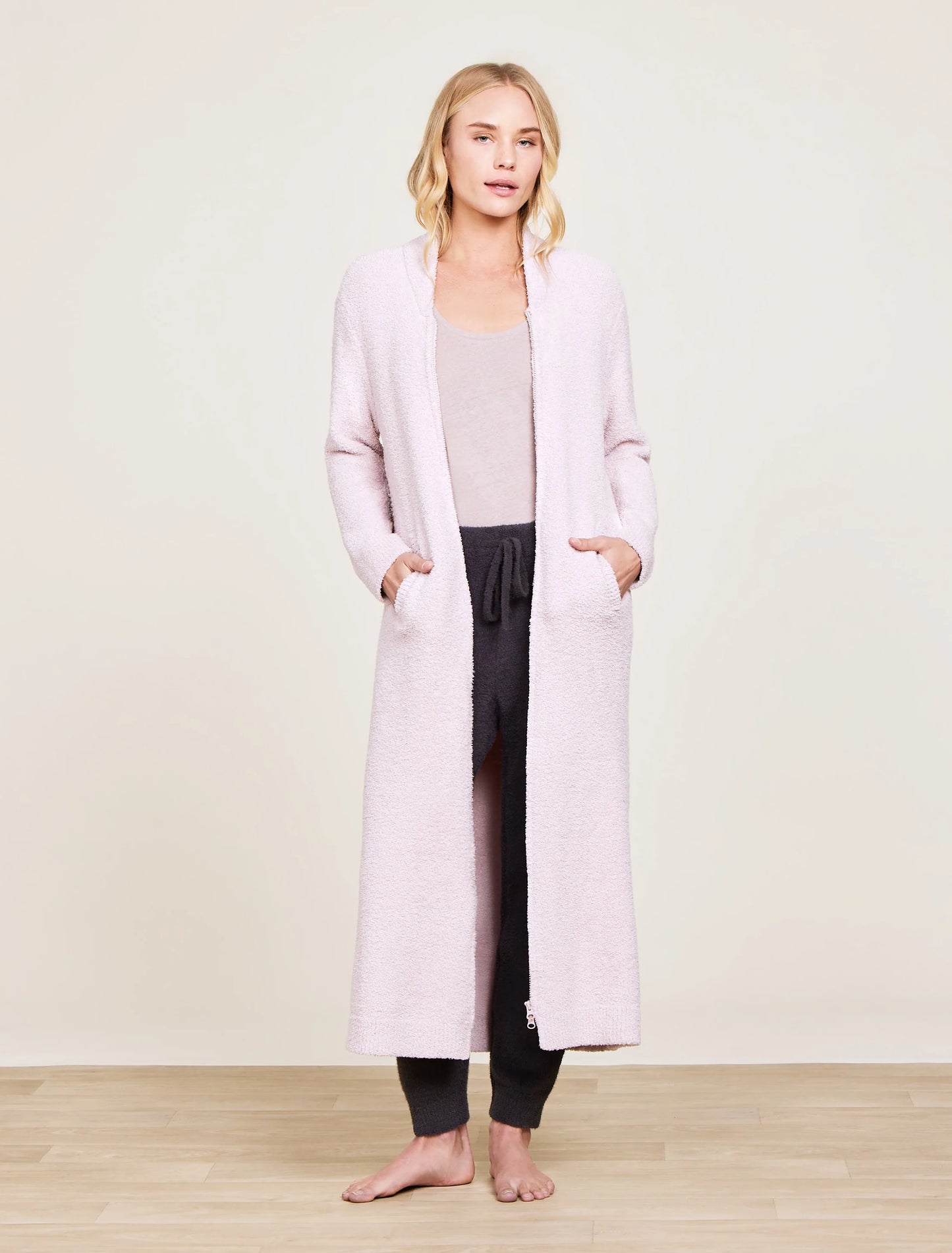 CozyChic Full Zip V-neck Lounger