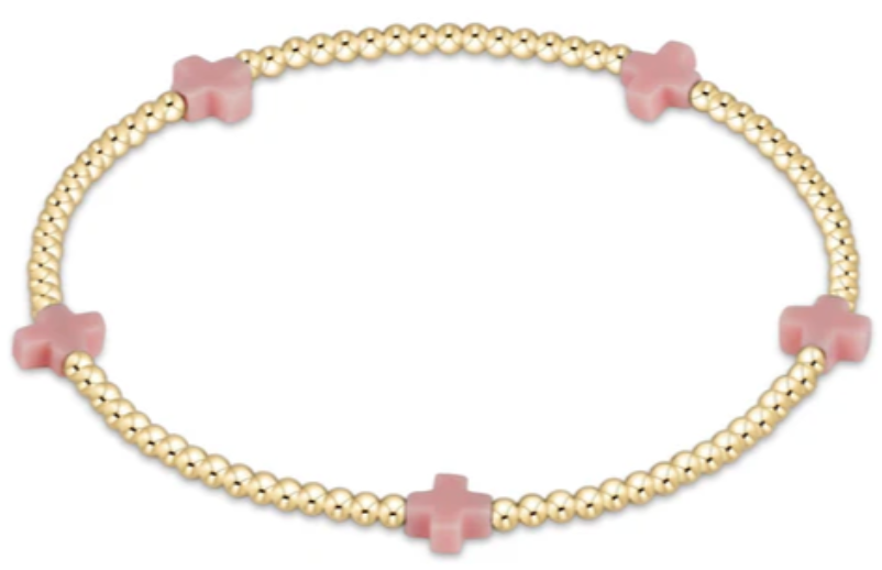 egirl Signature Cross Small Pink Pattern 2mm Bead