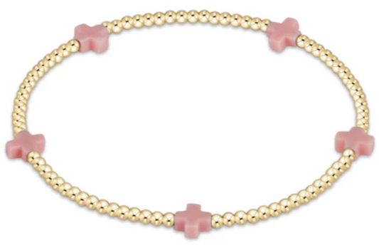 egirl Signature Cross Small Pink Pattern 2mm Bead